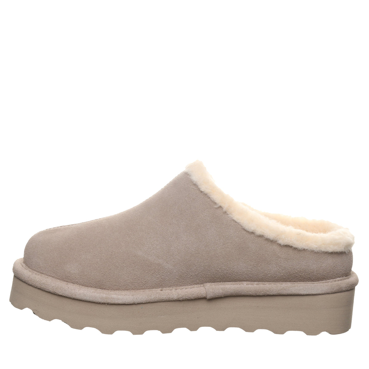 Izzy Platform Low Clog Slippers in Mushroom