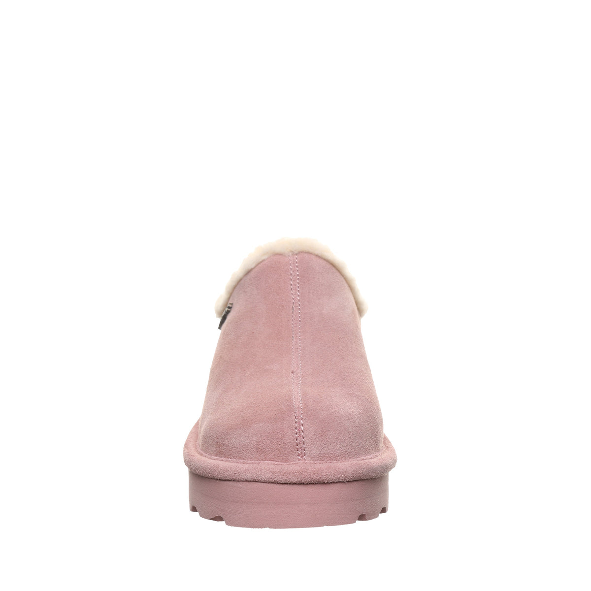 Izzy Lifted Platform Suede Clogs in Peony