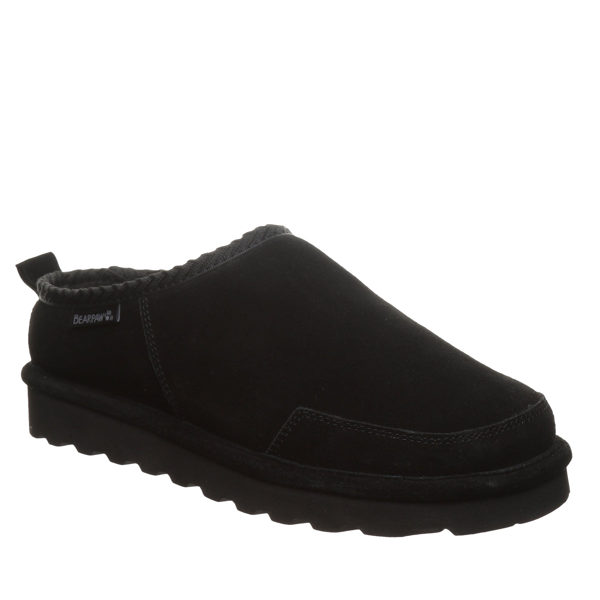 Damian Men's Suede Slippers in Black