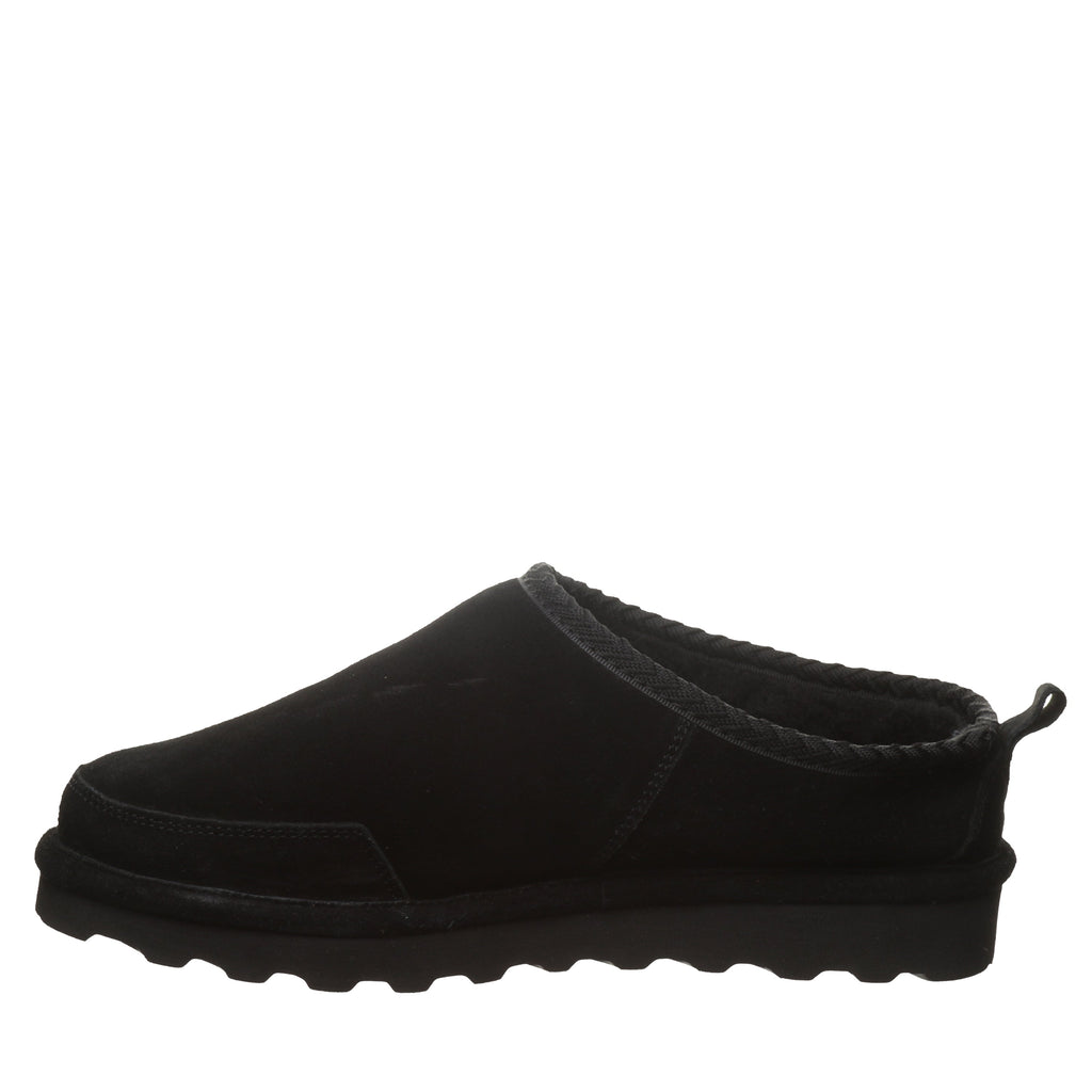 Damian Men's Suede Slippers in Black