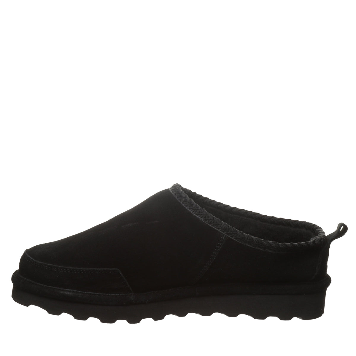 Damian Men's Suede Slippers in Black