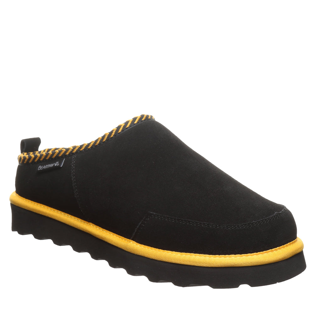 Damian Men's Team Slippers in Black And Gold