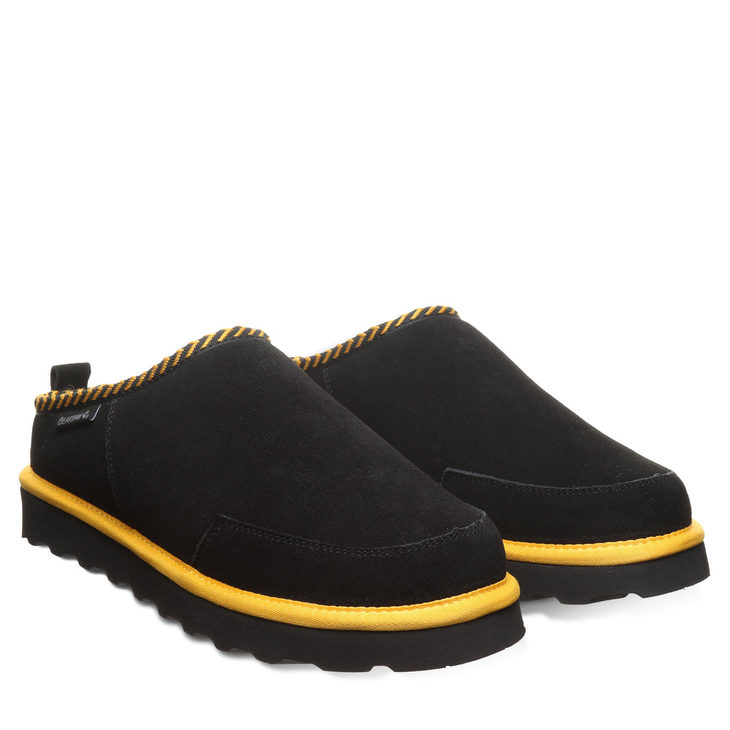 Damian Men's Team Slippers in Black And Gold