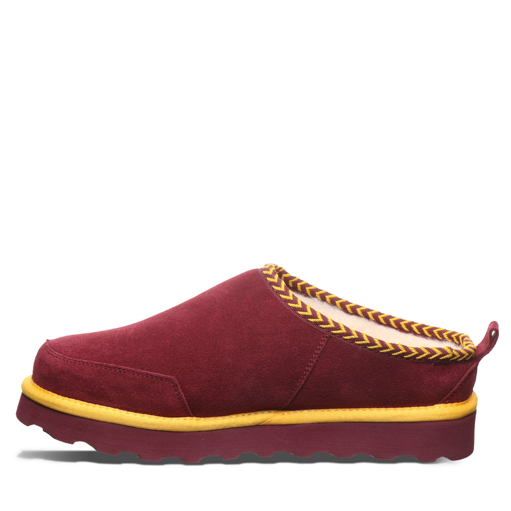 Damian Men's Team Slippers in Maroon And Gold