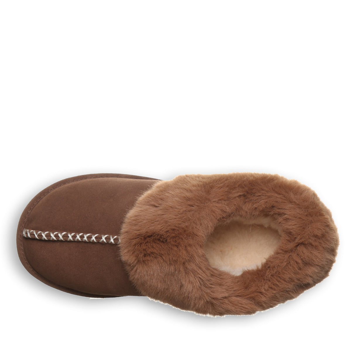 Bella Dreamy Faux Fur Slippers in Cocoa