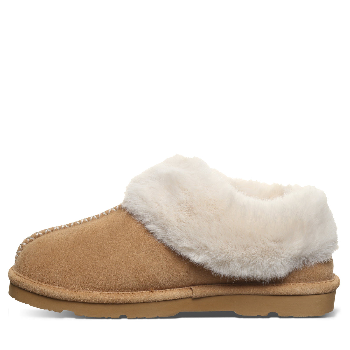 Bella Cozy Suede Slippers in Iced Coffee
