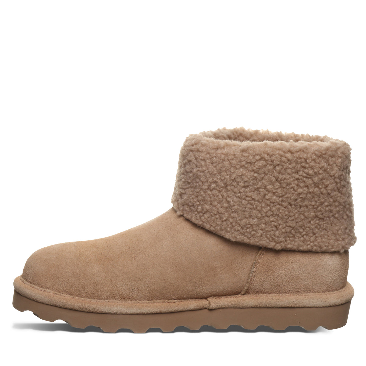 Jessa Faux Fur Trim Boots in Birch