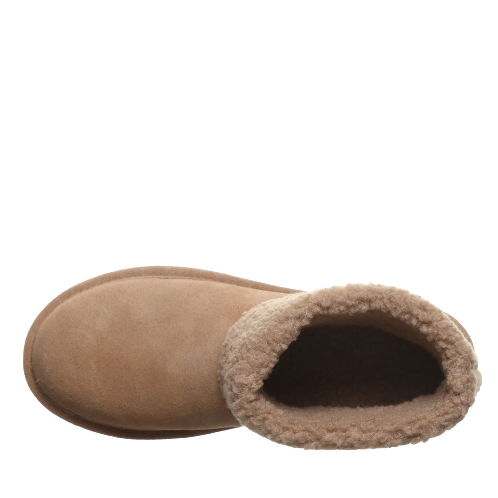 Jessa Faux Fur Trim Boots in Birch