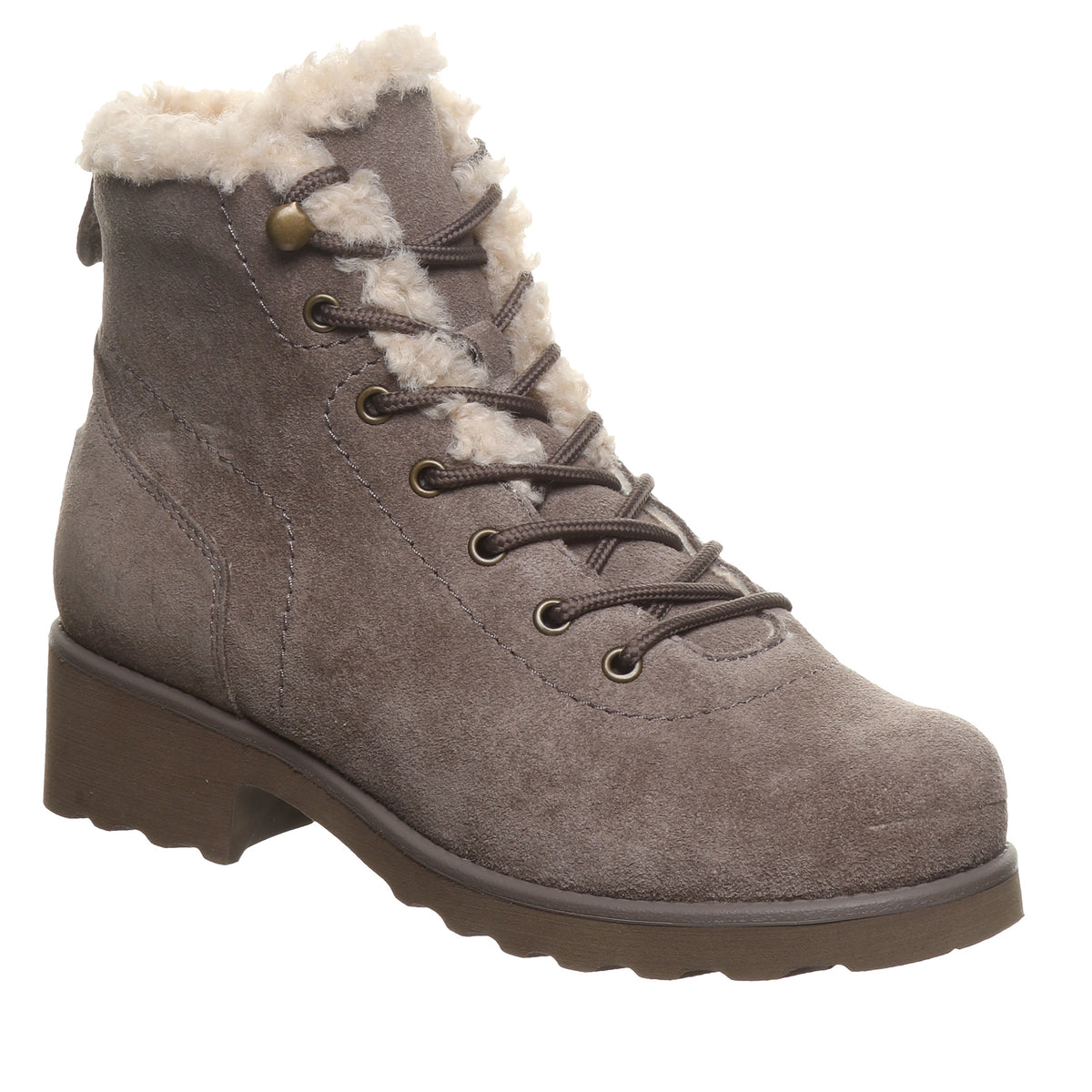Caitlin Lace Up Boots in Morel