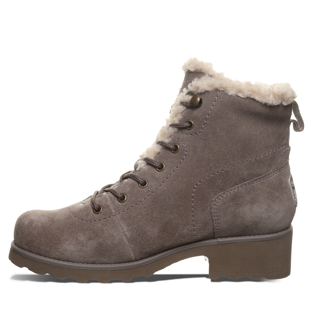 Caitlin Lace Up Boots in Morel