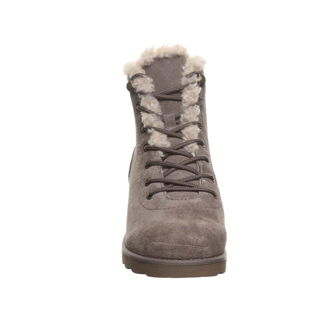 Caitlin Lace Up Boots in Morel
