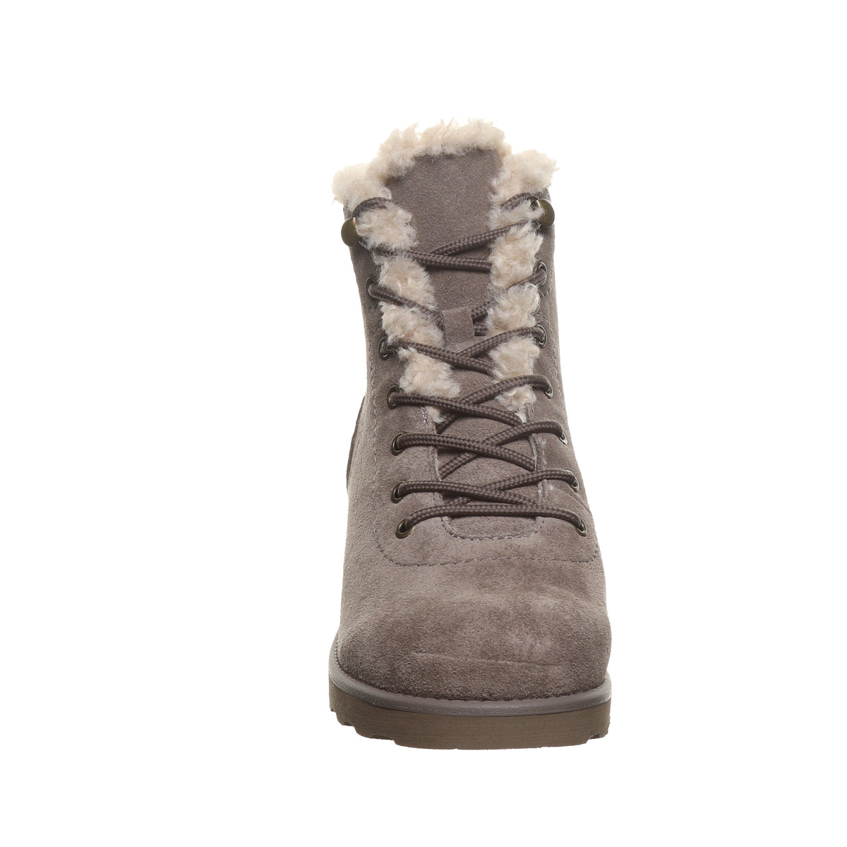Caitlin Lace Up Boots in Morel