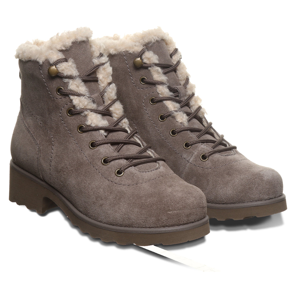 Caitlin Lace Up Boots in Morel