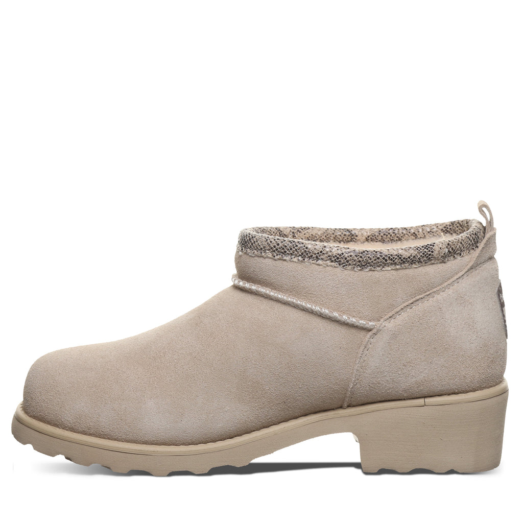 Sienna Heeled Booties in Oat