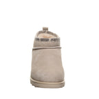 Sienna Heeled Booties in Oat