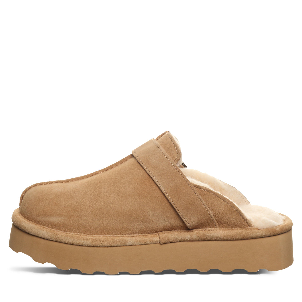 Moxie Platform Low Clogs in Iced Coffee Solid