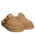 Moxie Platform Low Clogs in Iced Coffee Solid