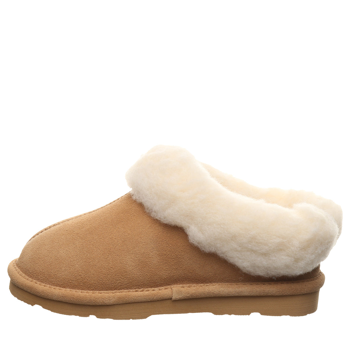 Brina Youth Suede Slippers in Iced Coffee