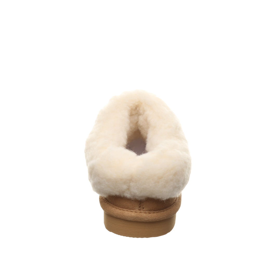 Brina Youth Suede Slippers in Iced Coffee