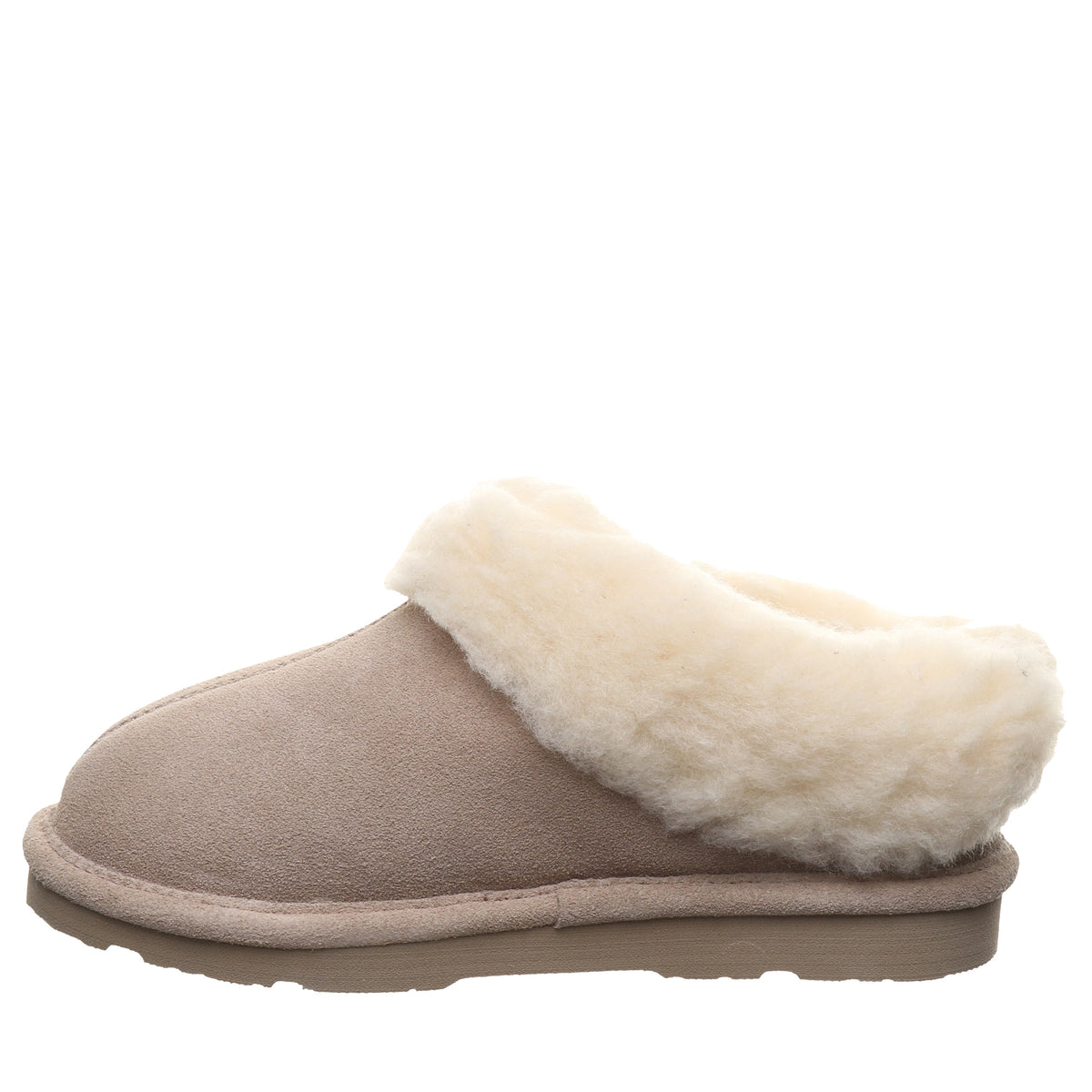Brina Youth Plush Lined Slippers in Mushroom