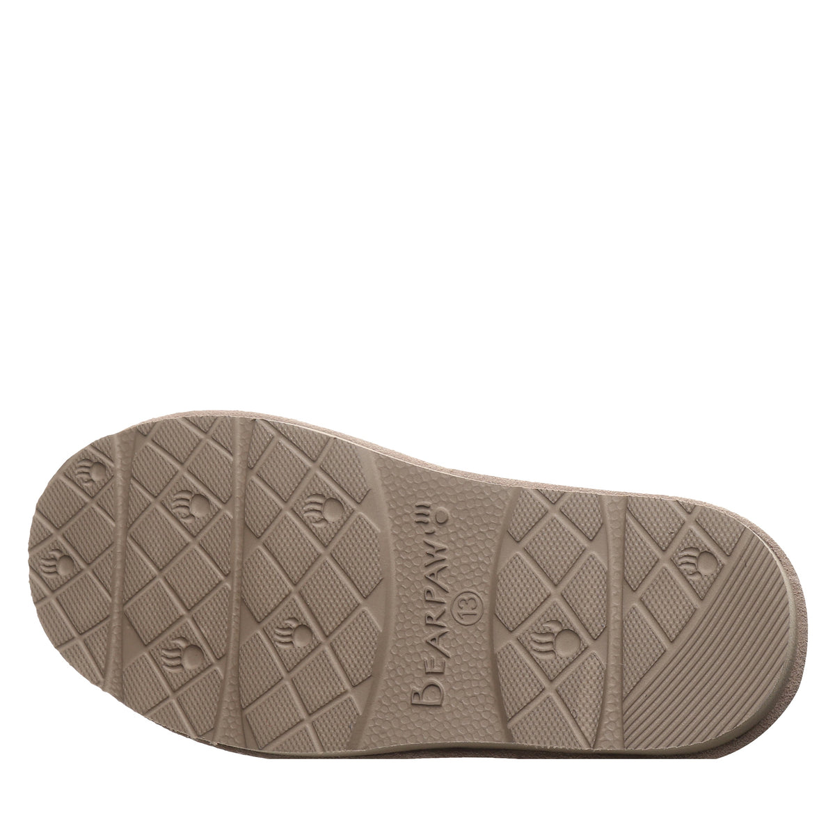 Brina Youth Plush Lined Slippers in Mushroom