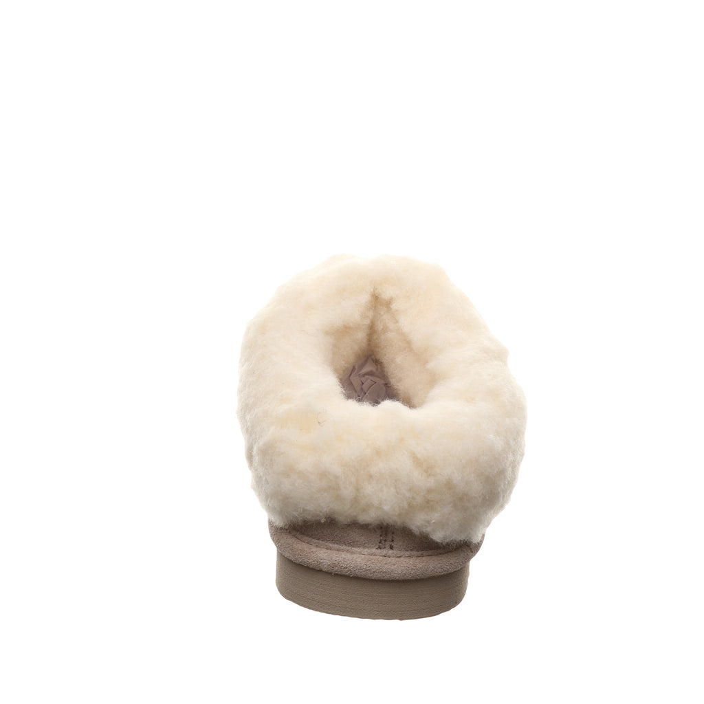 Brina Youth Plush Lined Slippers in Mushroom