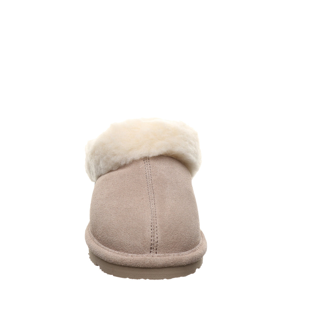 Brina Youth Plush Lined Slippers in Mushroom