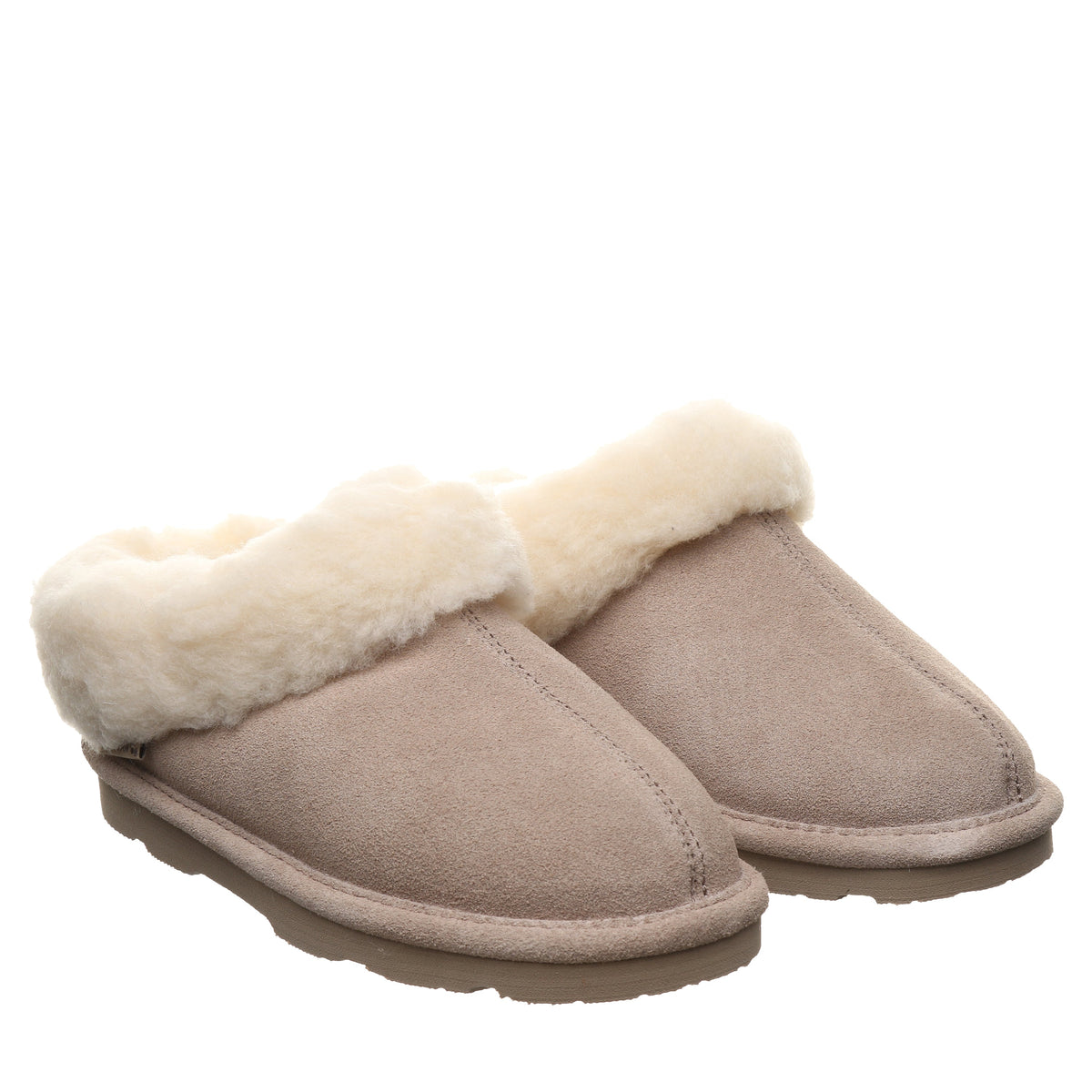 Brina Youth Plush Lined Slippers in Mushroom