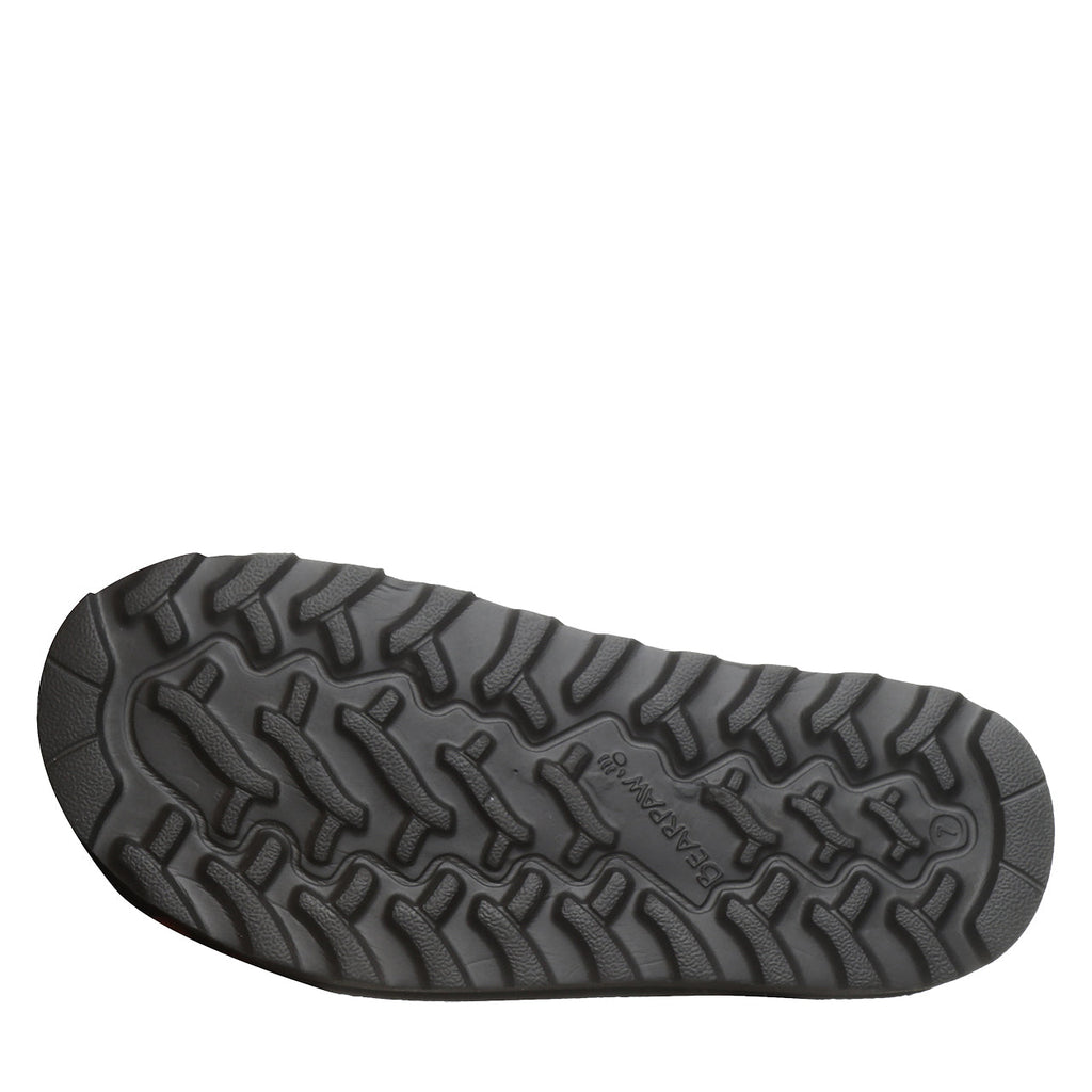 Brooke Adjustable Strap Suede Clogs in Black