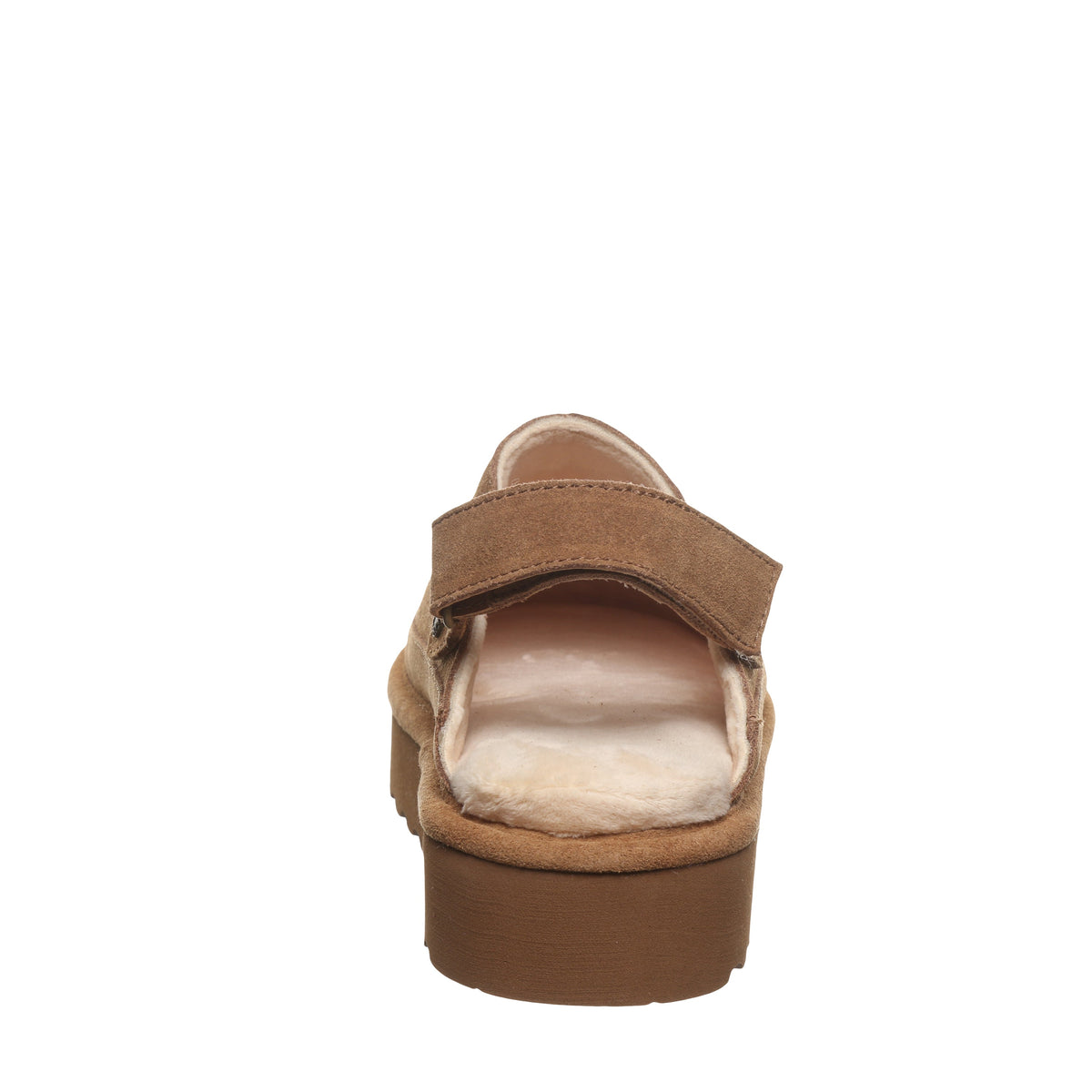 Brooke Convertible Strap Suede Clogs in Hickory