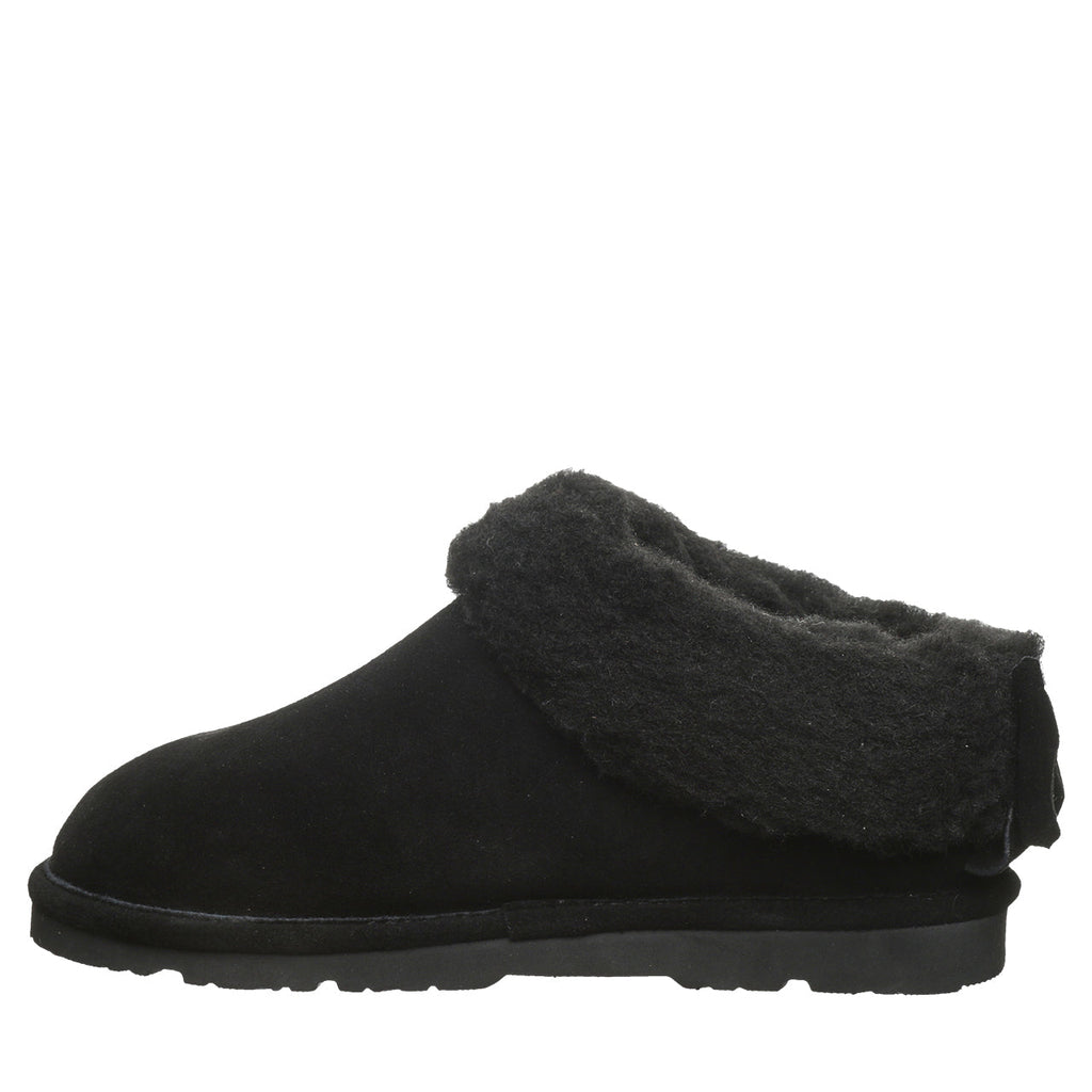 Delanie Faux Fur Slippers in Black