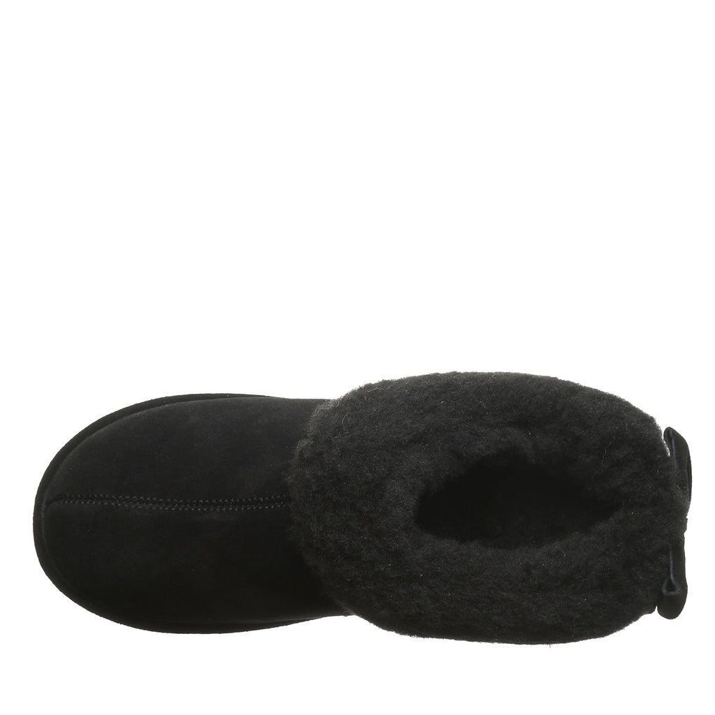 Delanie Faux Fur Slippers in Black