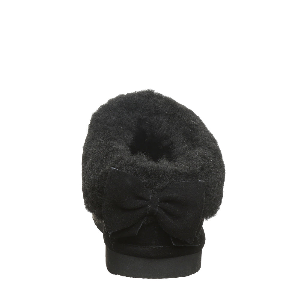 Delanie Faux Fur Slippers in Black