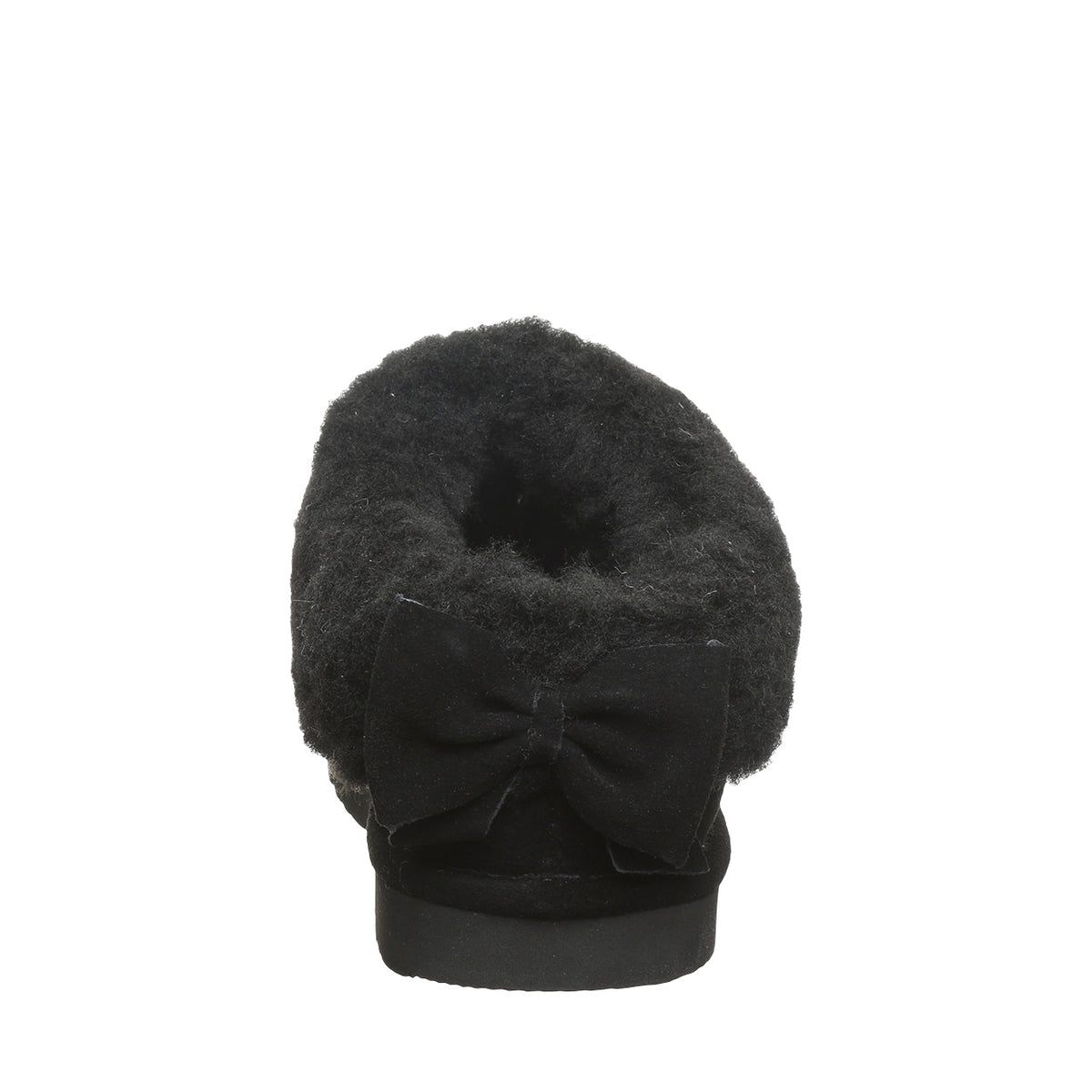 Delanie Faux Fur Slippers in Black