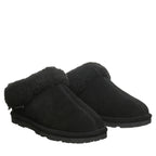 Delanie Faux Fur Slippers in Black