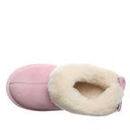 Delanie Youth Bow Slippers in Pink Lemonade
