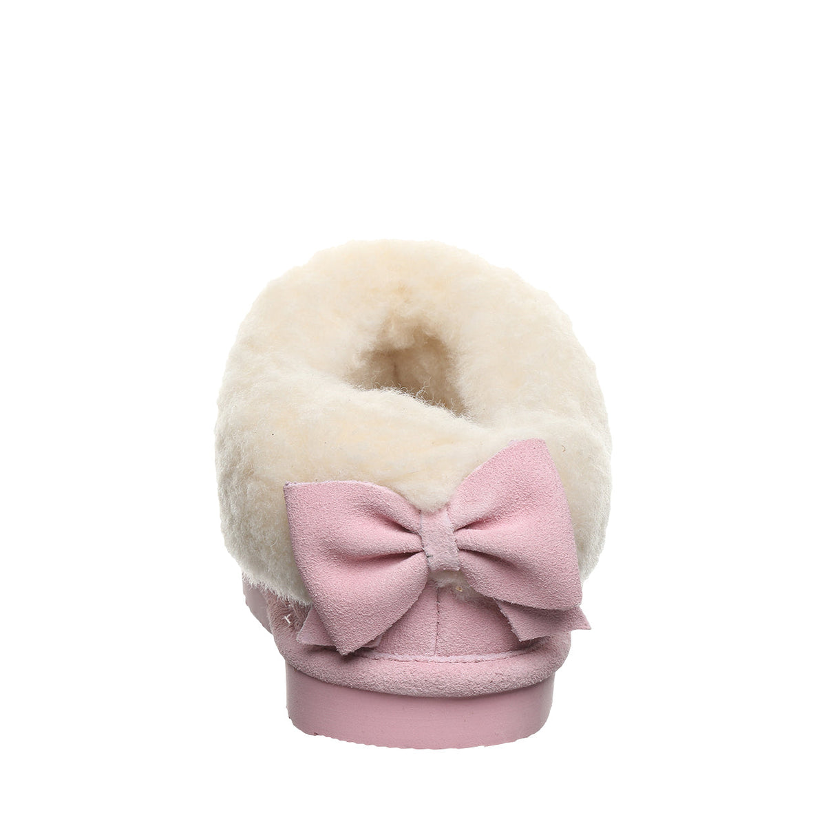 Delanie Youth Bow Slippers in Pink Lemonade