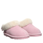 Delanie Youth Bow Slippers in Pink Lemonade