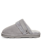 Inez Buckle Detail Slippers in Gray Fog