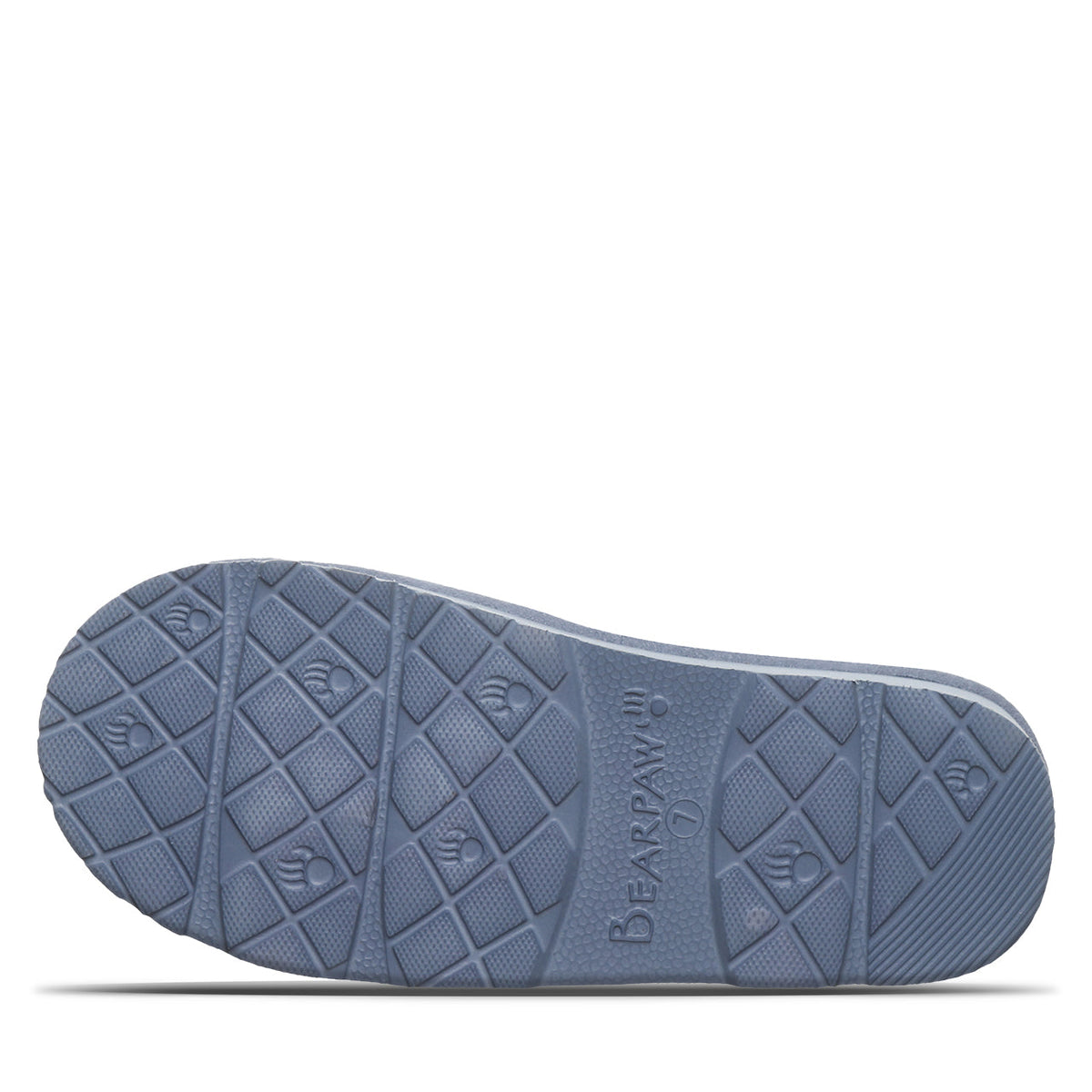 Inez Cozy Scuff Slippers in Blue Fin
