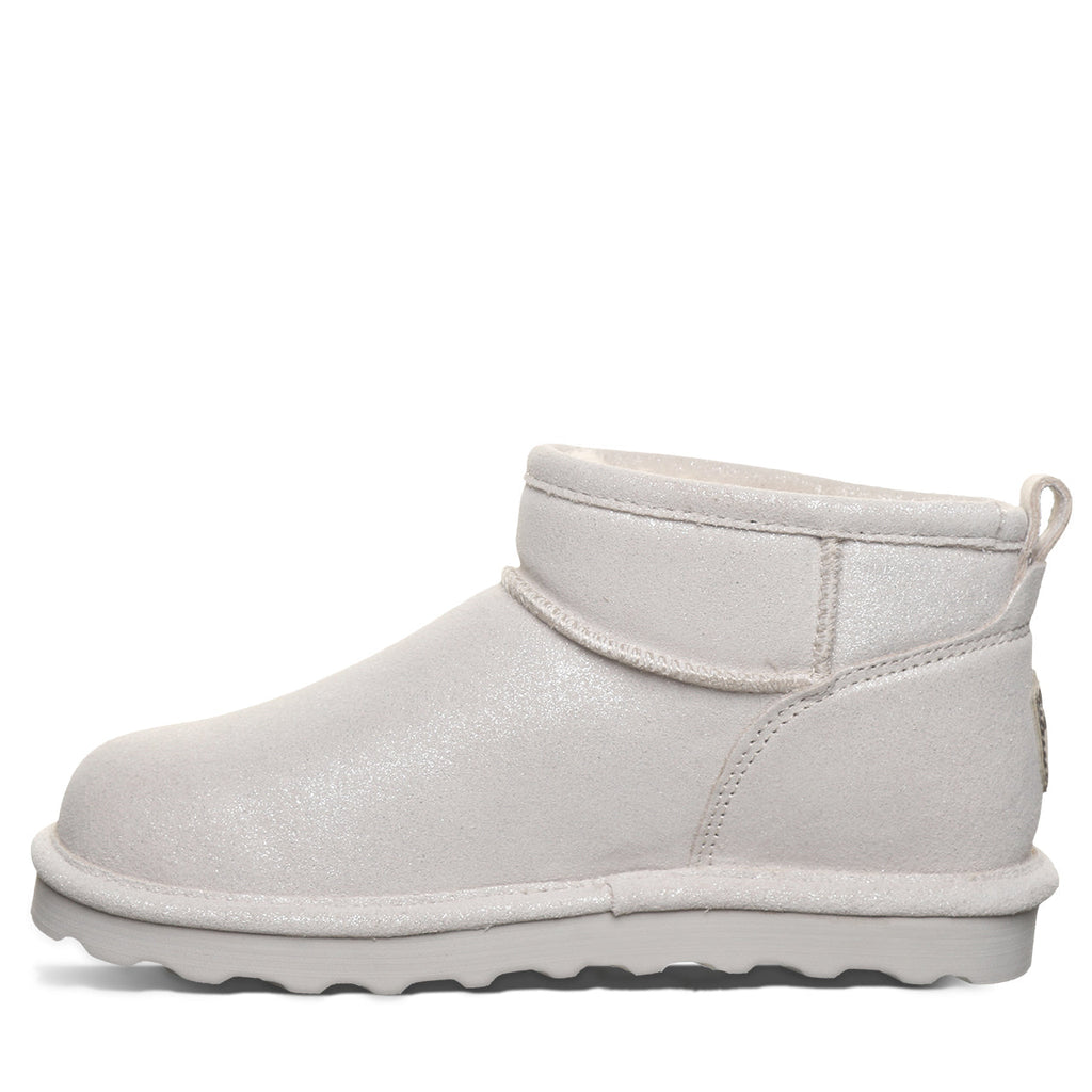 Sparkle Shorty Glitter Boots in Silver