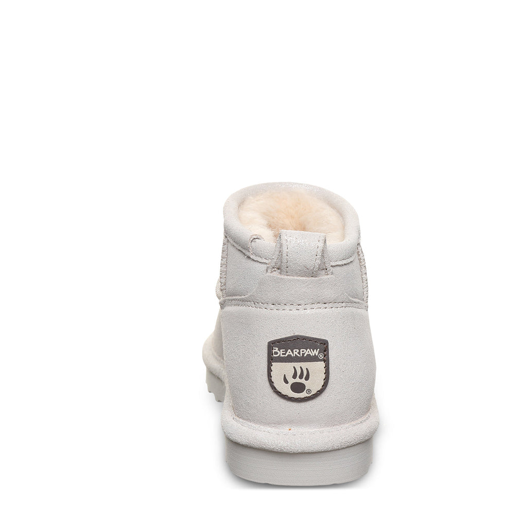 Sparkle Shorty Glitter Boots in Silver