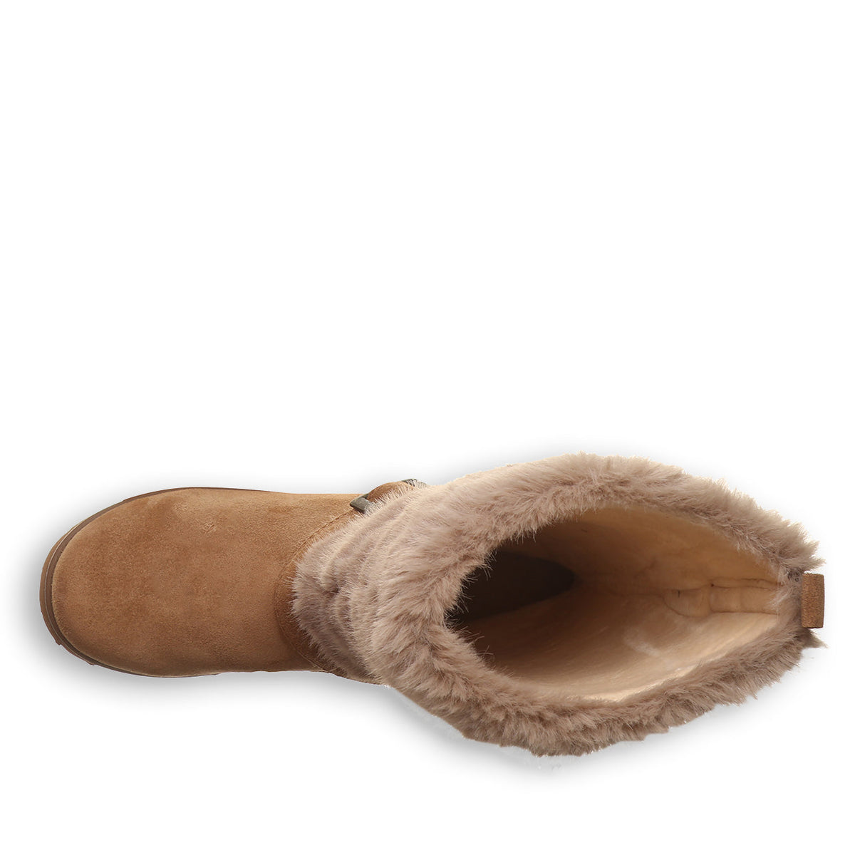 Octavia Faux Fur Trim Winter Boots in Hickory