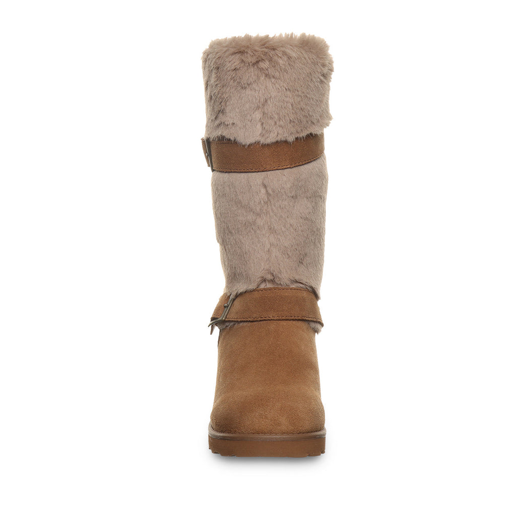 Octavia Faux Fur Trim Winter Boots in Hickory