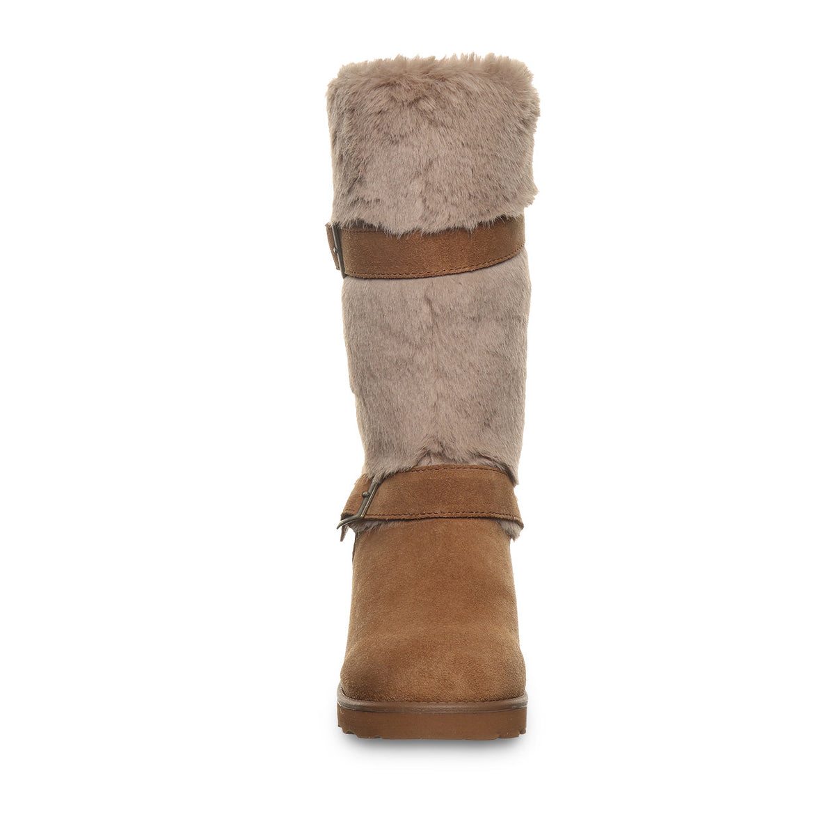 Octavia Faux Fur Trim Winter Boots in Hickory