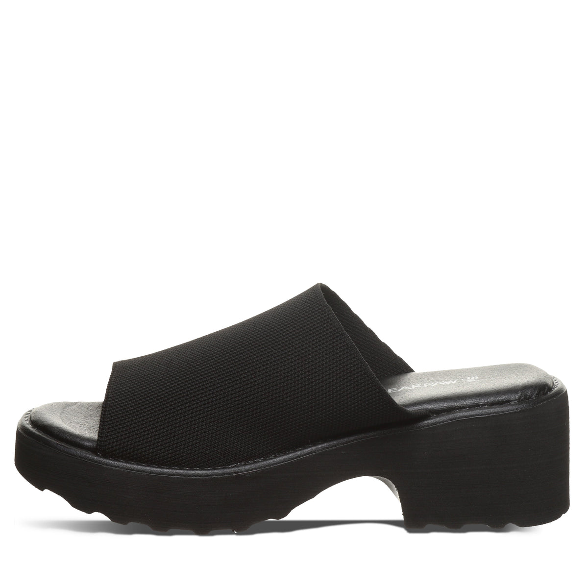 Bearpaw Women's Blanche Knit Clogs in Black on Black