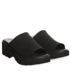 Bearpaw Women's Blanche Knit Clogs in Black on Black