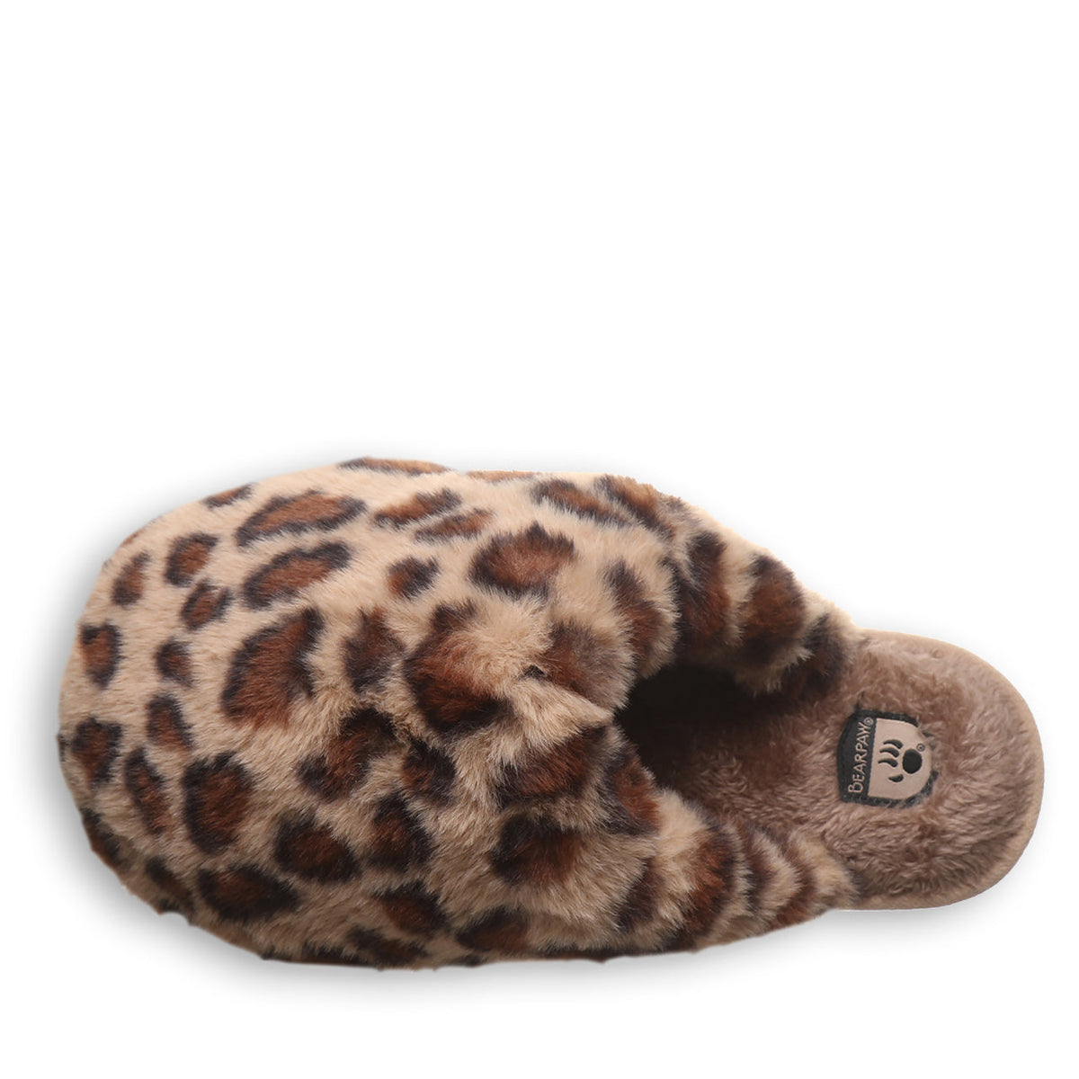 Silkie Faux Fur Slippers in Leopard Print