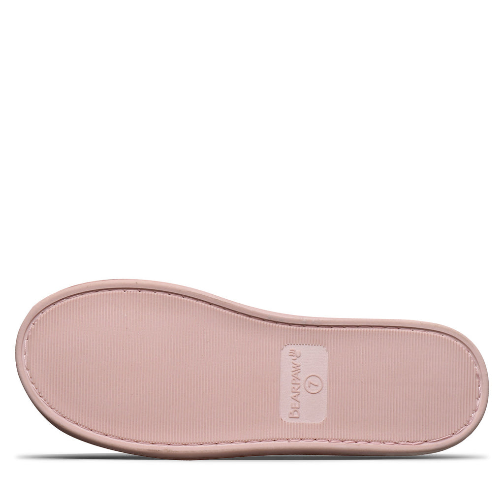 Silkie Plush Faux Fur Slippers in Blush
