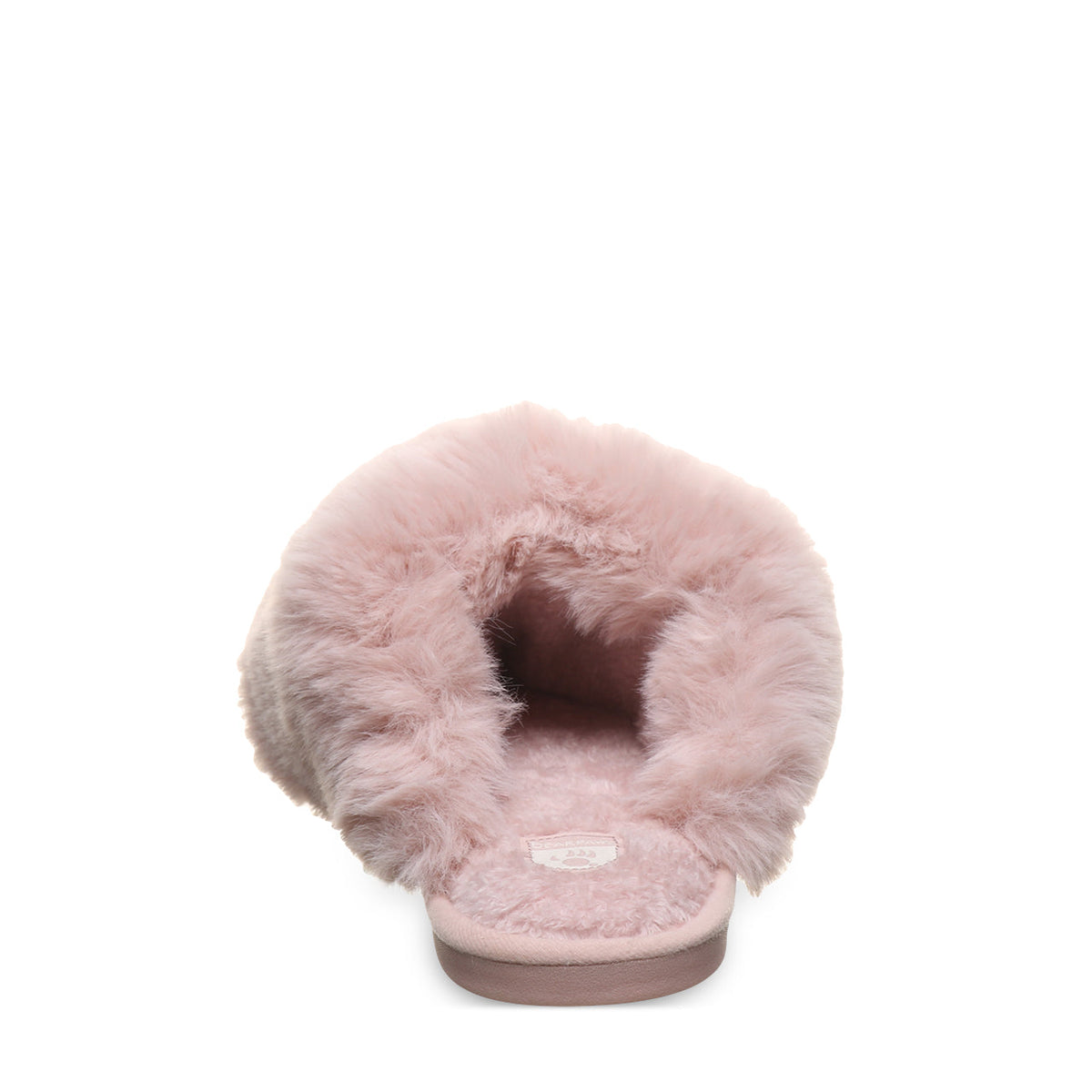 Silkie Plush Faux Fur Slippers in Blush
